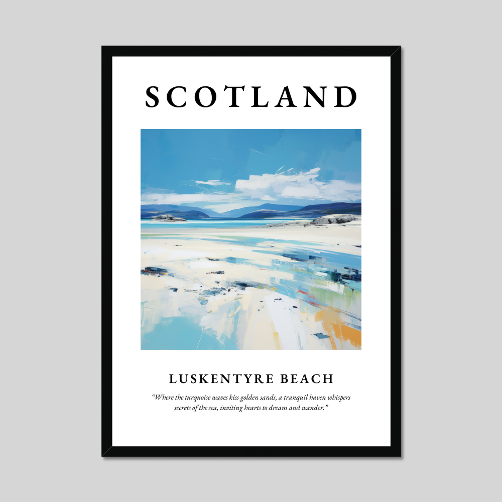 Poster of Luskentyre Beach, Scotland.