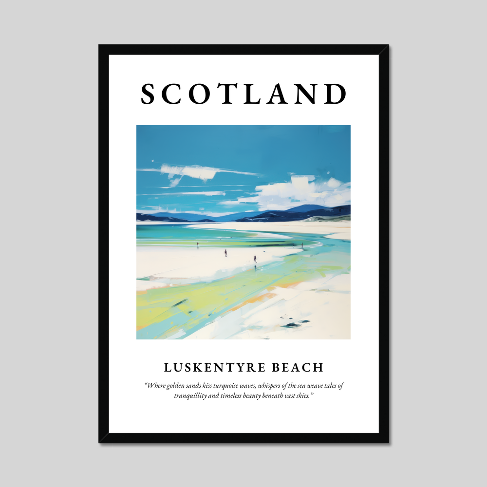 Poster of Luskentyre Beach, Scotland.