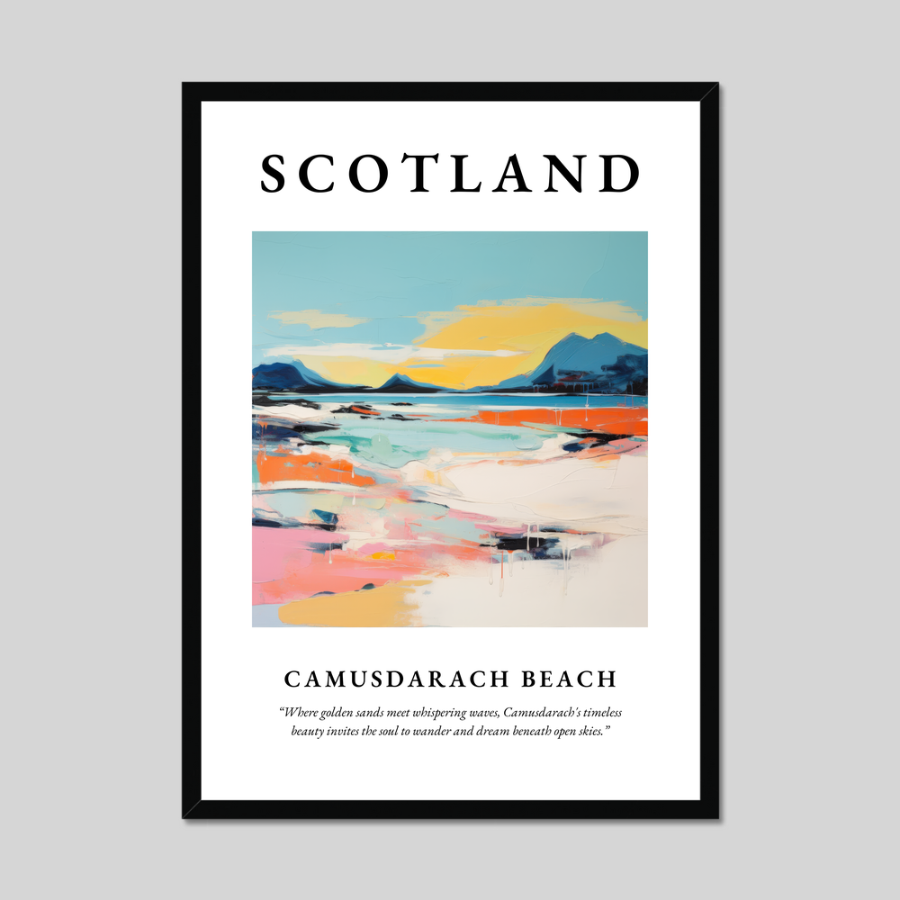 Poster of Camusdarach Beach, Scotland.