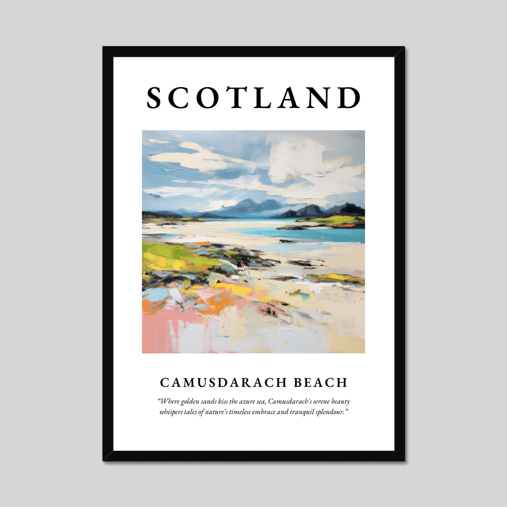 Poster of Camusdarach Beach, Scotland.