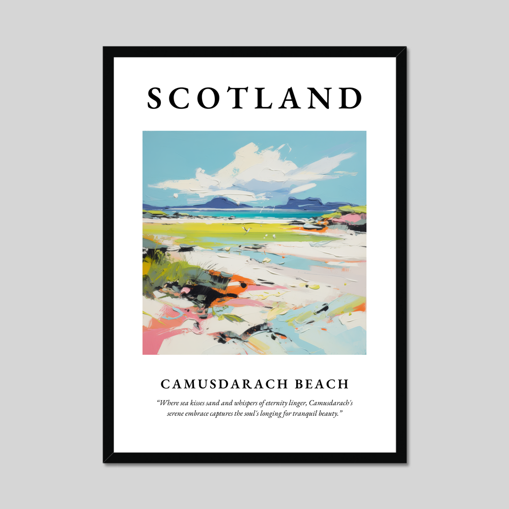 Poster of Camusdarach Beach, Scotland.