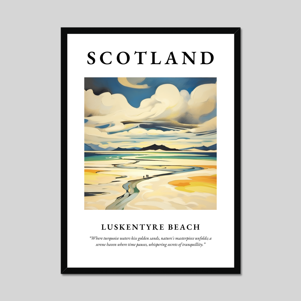 Poster of Luskentyre Beach, Scotland.