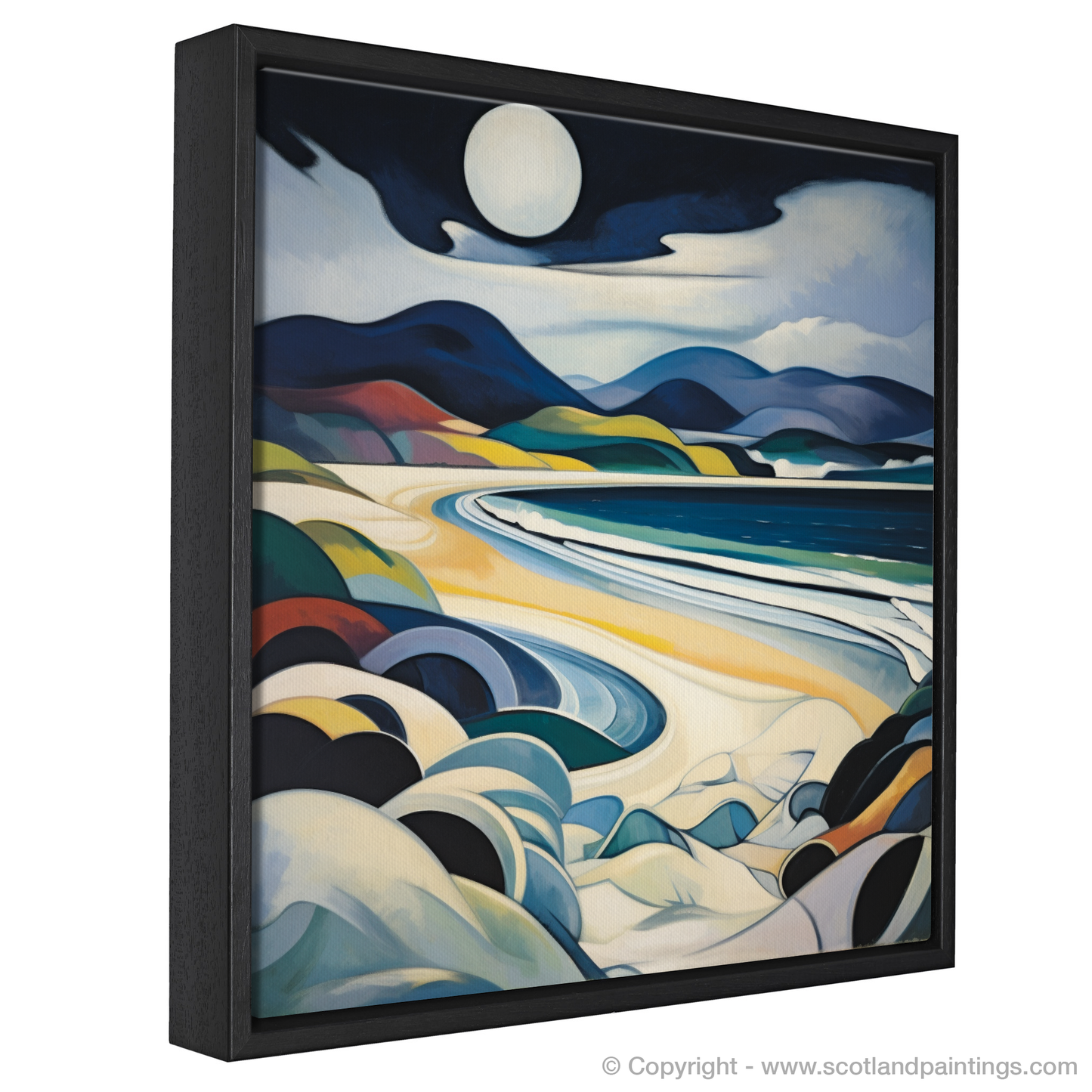 Painting and Art Print of Luskentyre Beach, Isle of Harris. Luskentyre Beach Reverie: An Abstract Odyssey of Scottish Shores.