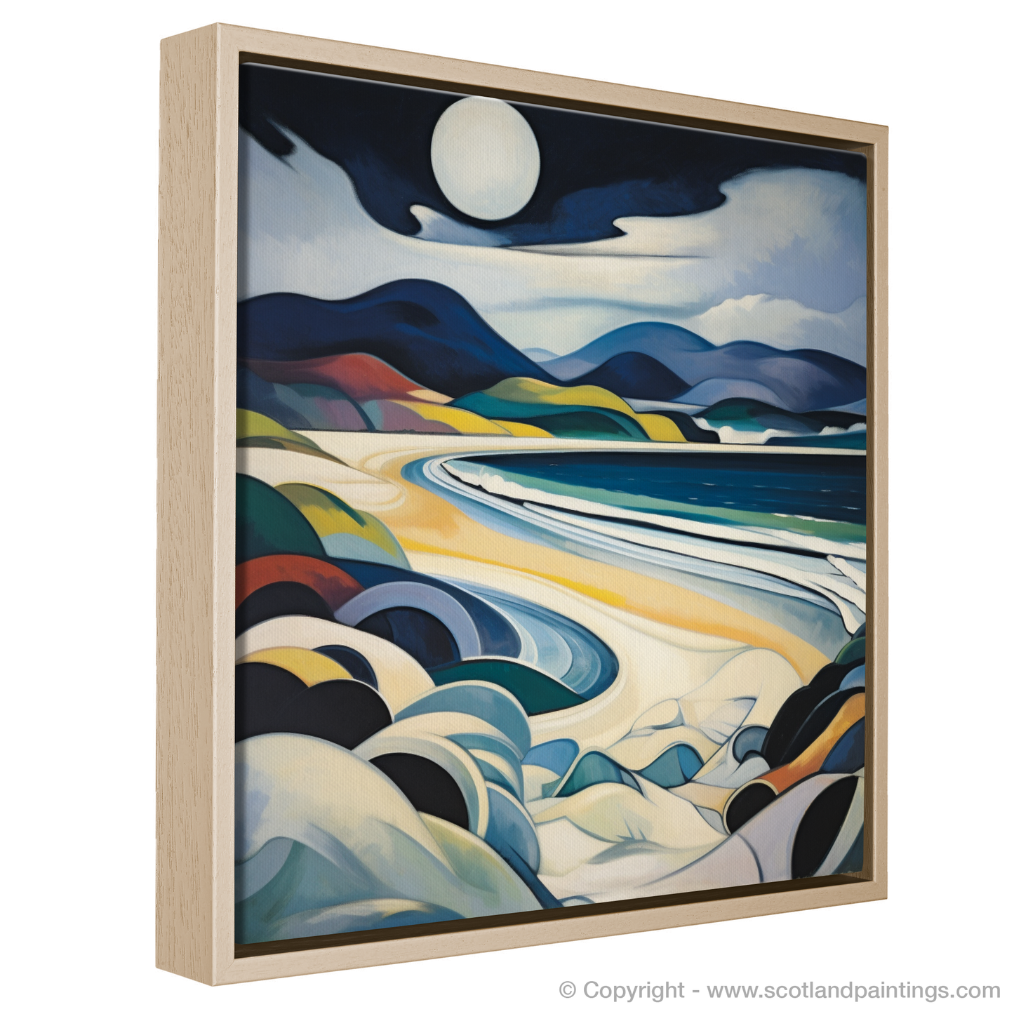 Painting and Art Print of Luskentyre Beach, Isle of Harris. Luskentyre Beach Reverie: An Abstract Odyssey of Scottish Shores.