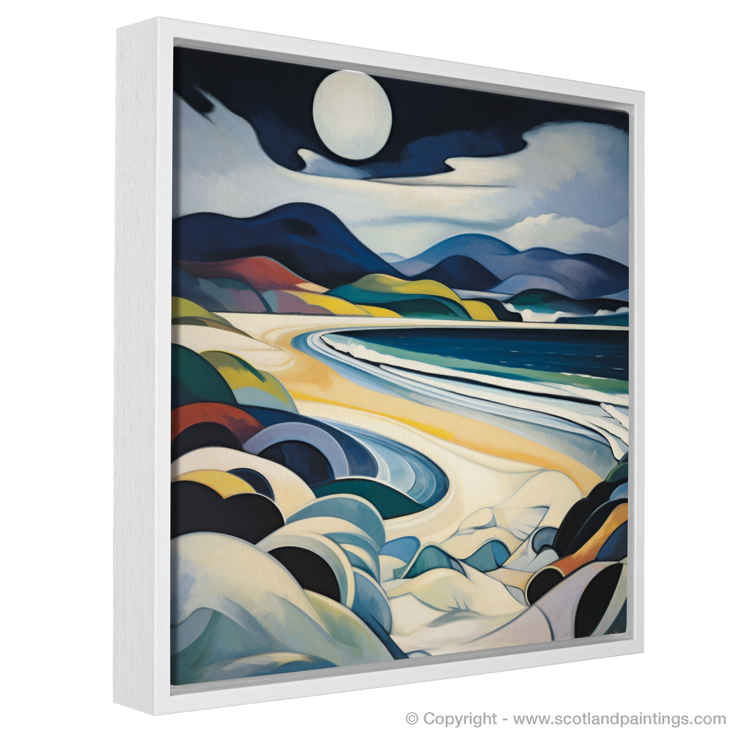 Painting and Art Print of Luskentyre Beach, Isle of Harris. Luskentyre Beach Reverie: An Abstract Odyssey of Scottish Shores.