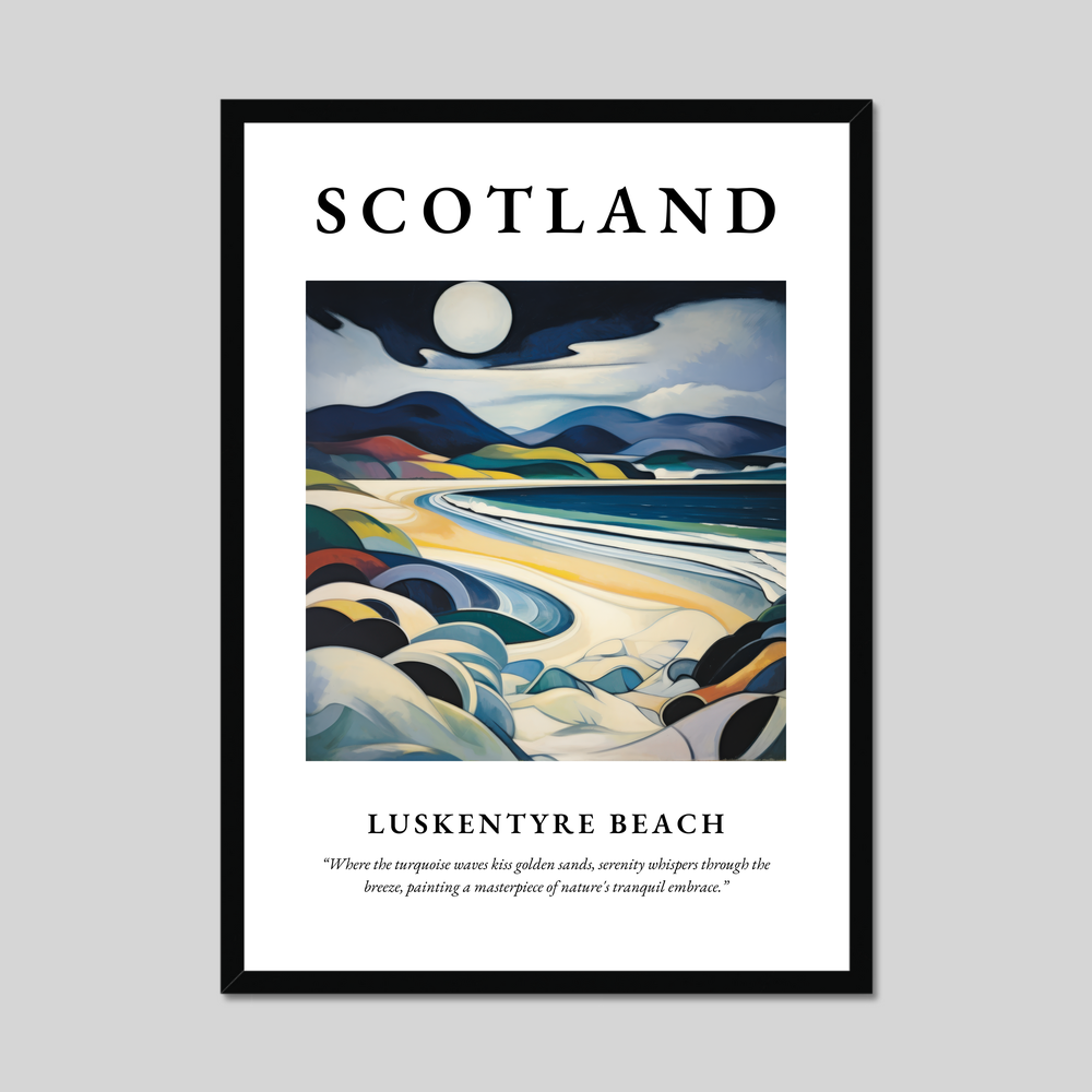 Poster of Luskentyre Beach, Scotland.