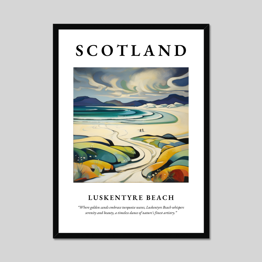 Poster of Luskentyre Beach, Scotland.