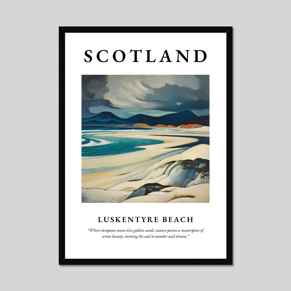 Poster of Luskentyre Beach, Scotland.