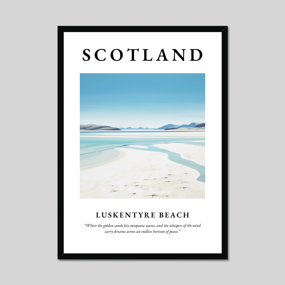 Poster of Luskentyre Beach, Scotland.