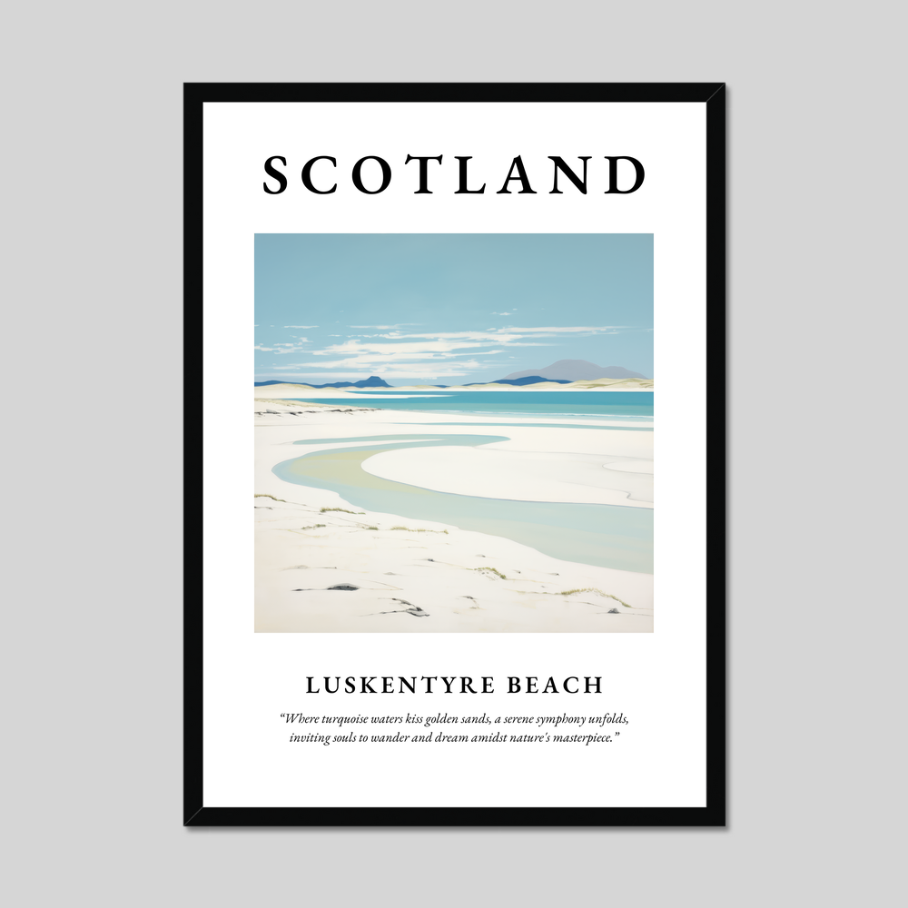 Poster of Luskentyre Beach, Scotland.