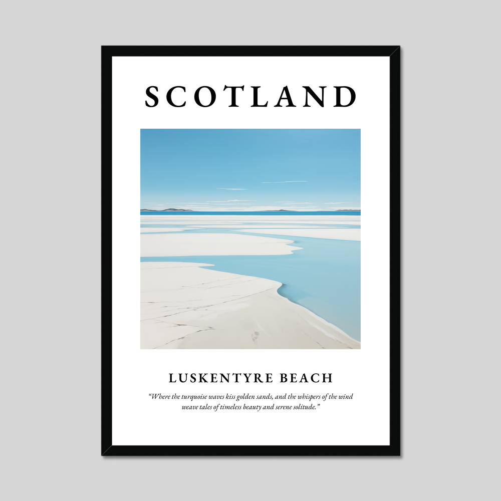 Poster of Luskentyre Beach, Scotland.