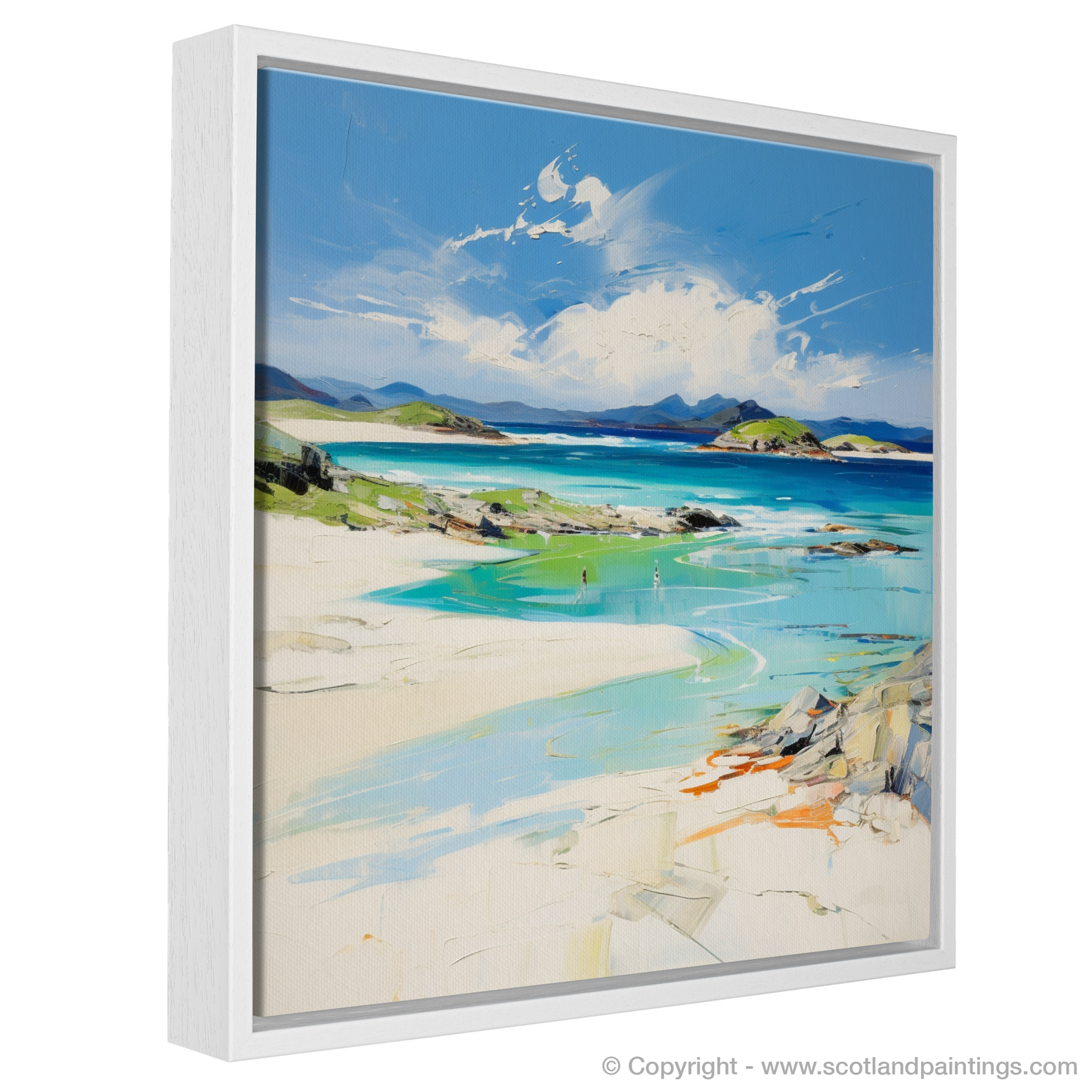 Painting and Art Print of Camusdarach Beach, Arisaig entitled "Abstract Expressions of Camusdarach Beach".