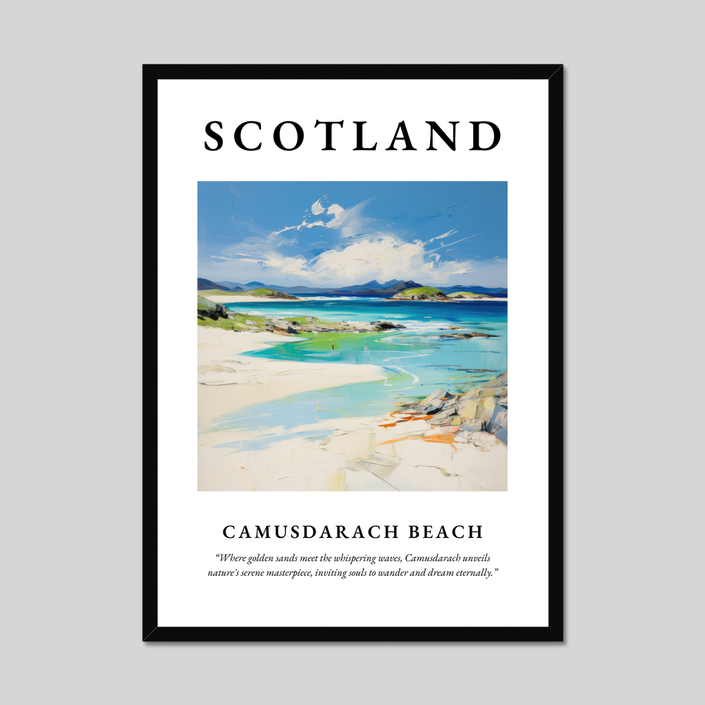 Poster of Camusdarach Beach, Scotland.