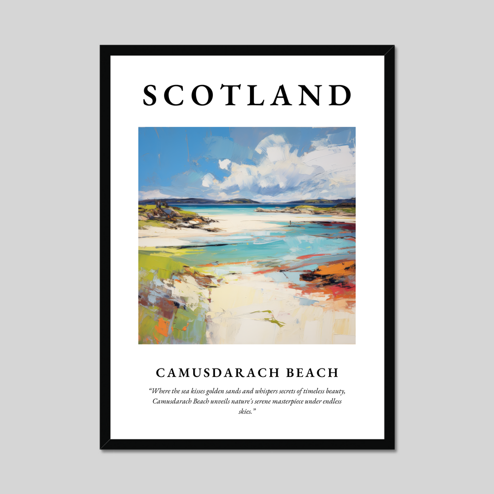 Poster of Camusdarach Beach, Scotland.