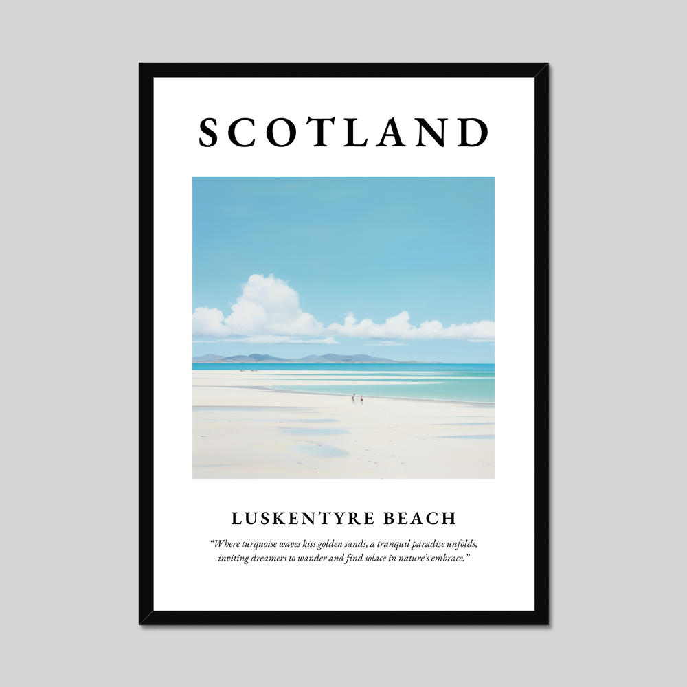 Poster of Luskentyre Beach, Scotland.