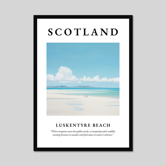 Poster of Luskentyre Beach, Scotland.