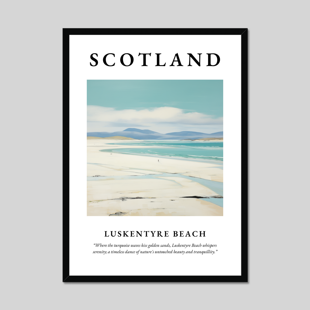 Poster of Luskentyre Beach, Scotland.