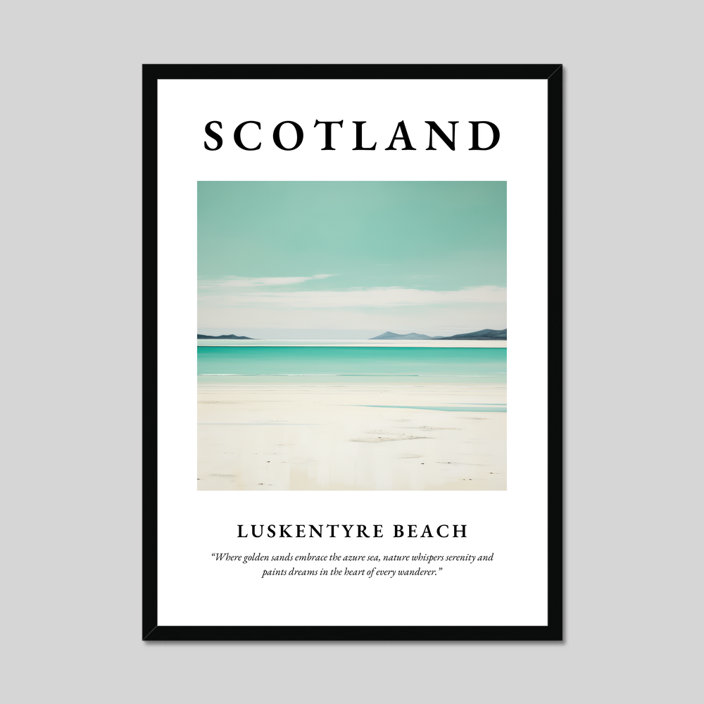 Poster of Luskentyre Beach, Scotland.