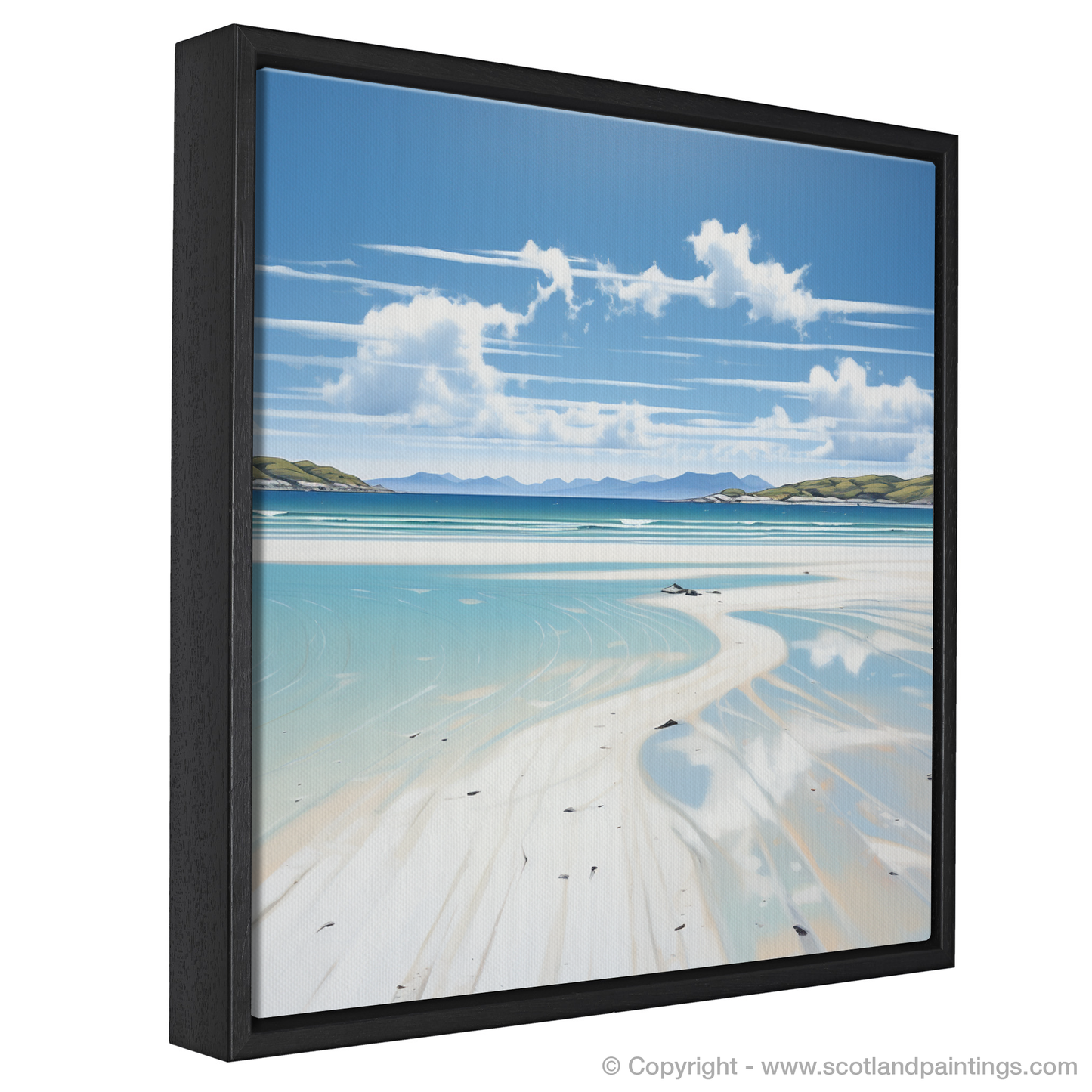 Painting and Art Print of Luskentyre Beach, Isle of Harris entitled "Serene Sands of Luskentyre Beach".