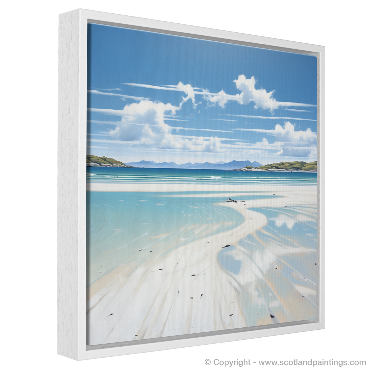 Painting and Art Print of Luskentyre Beach, Isle of Harris entitled "Serene Sands of Luskentyre Beach".