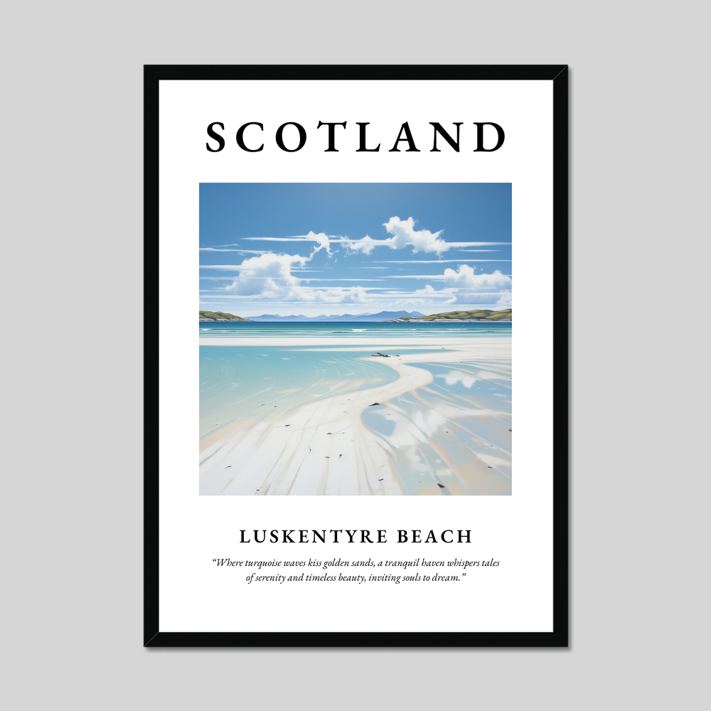 Poster of Luskentyre Beach, Scotland.