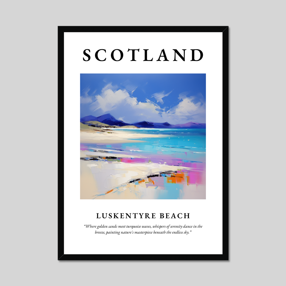 Poster of Luskentyre Beach, Scotland.