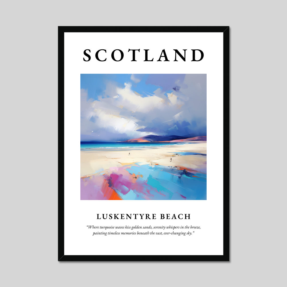 Poster of Luskentyre Beach, Scotland.