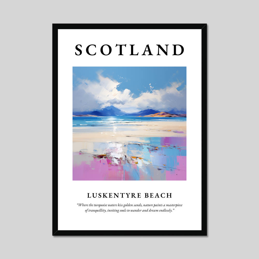 Poster of Luskentyre Beach, Scotland.