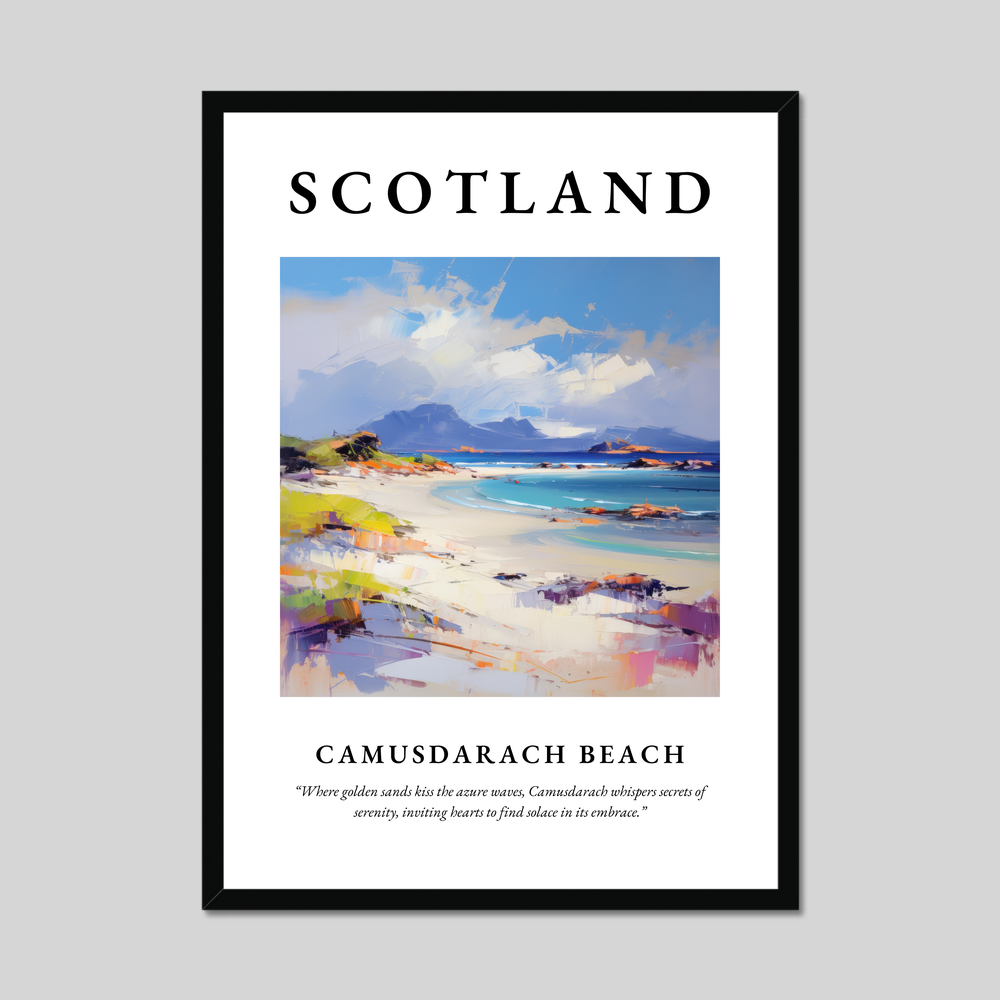 Poster of Camusdarach Beach, Scotland.