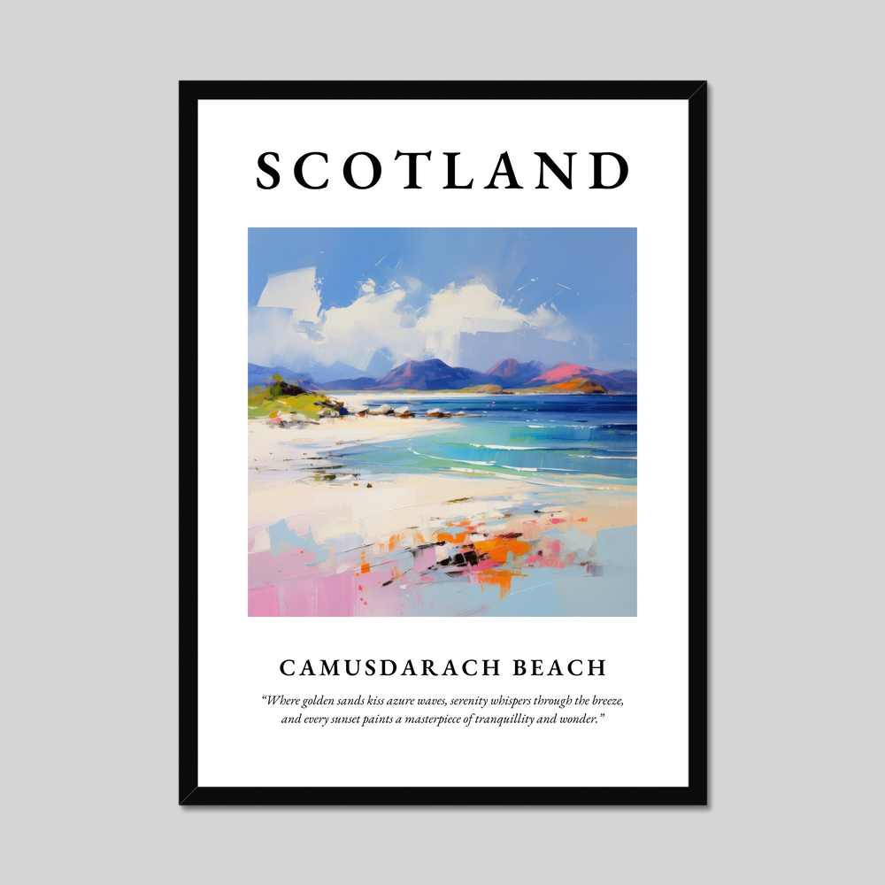 Poster of Camusdarach Beach, Scotland.