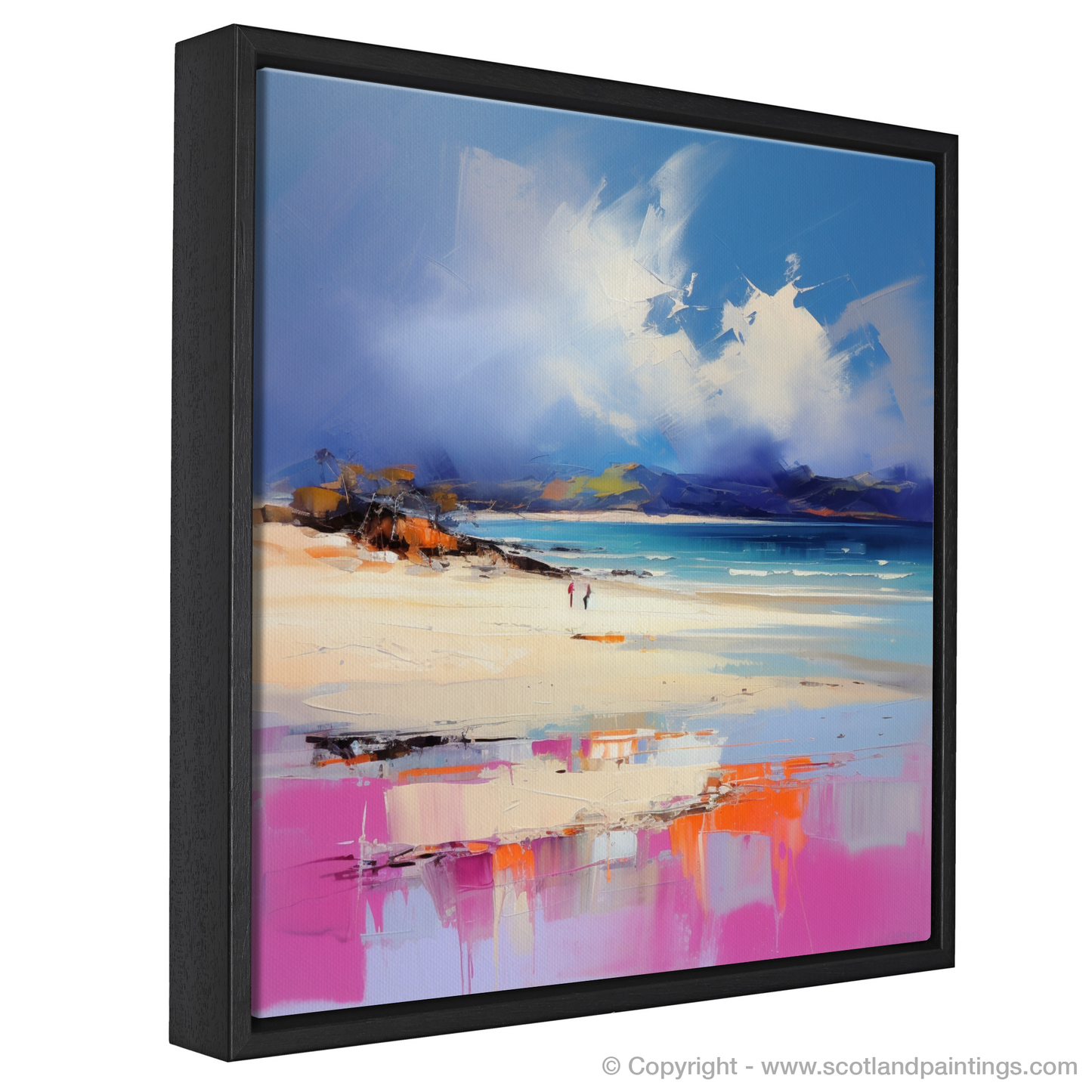 Painting and Art Print of Camusdarach Beach, Arisaig entitled "Expressionist Ode to Camusdarach Beach".