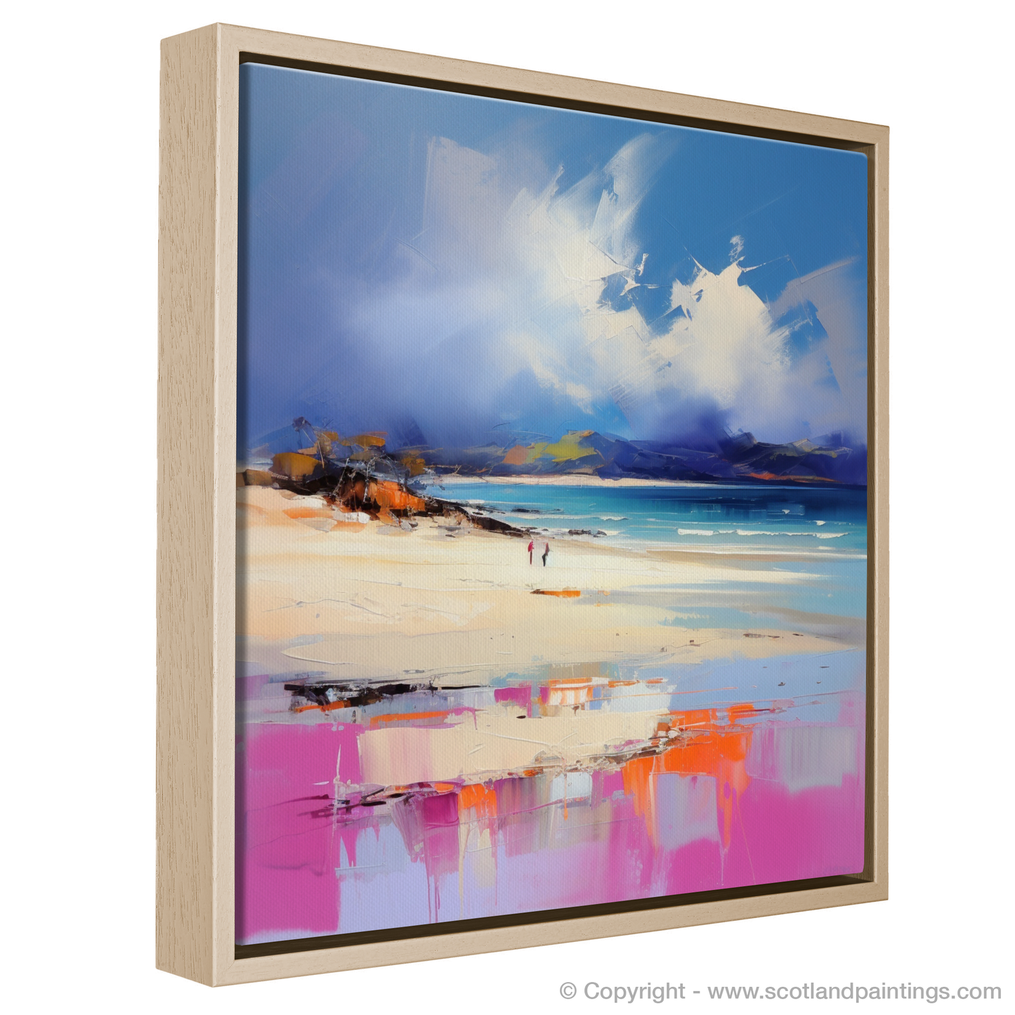 Painting and Art Print of Camusdarach Beach, Arisaig entitled "Expressionist Ode to Camusdarach Beach".