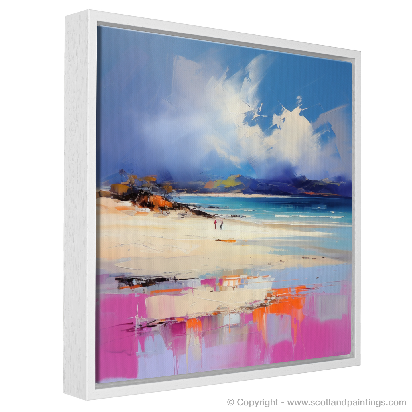 Painting and Art Print of Camusdarach Beach, Arisaig entitled "Expressionist Ode to Camusdarach Beach".