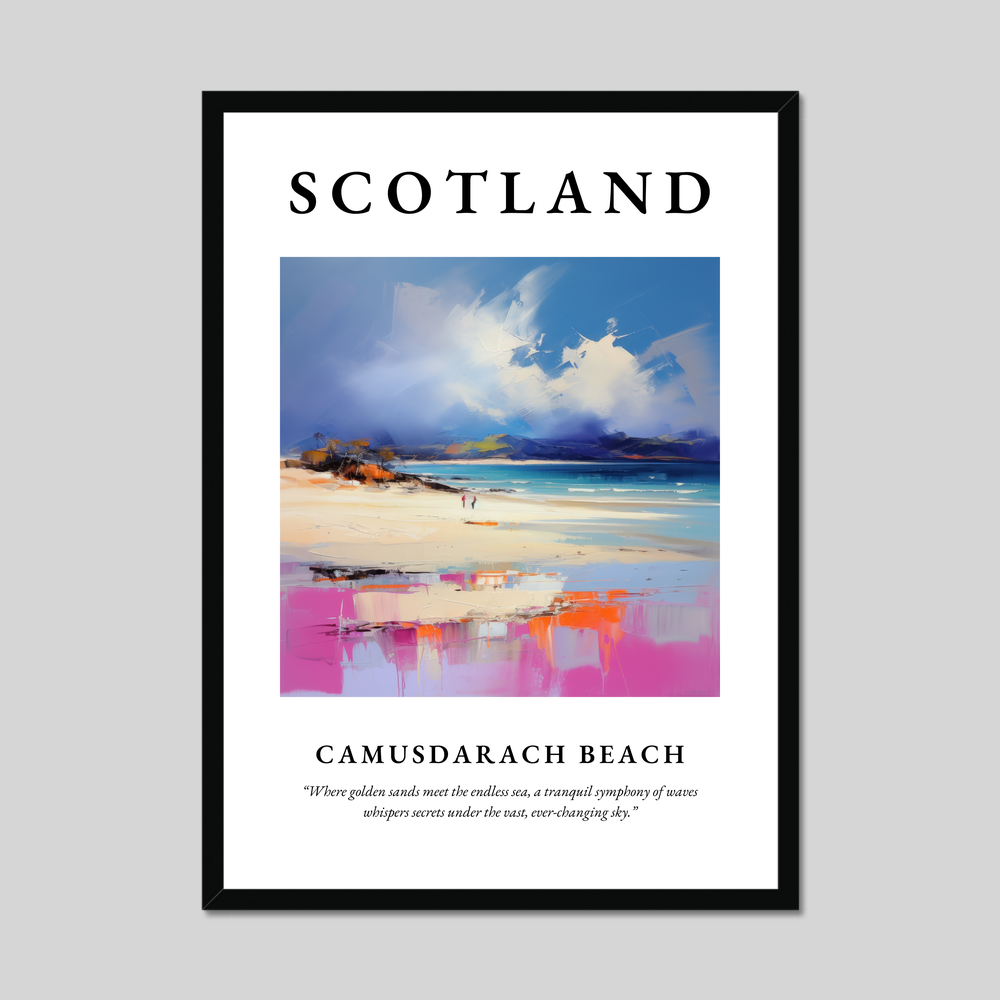 Poster of Camusdarach Beach, Scotland.