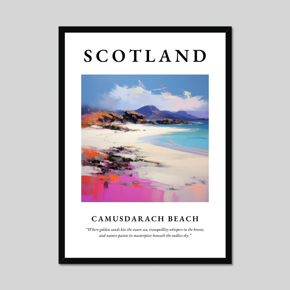 Poster of Camusdarach Beach, Scotland.