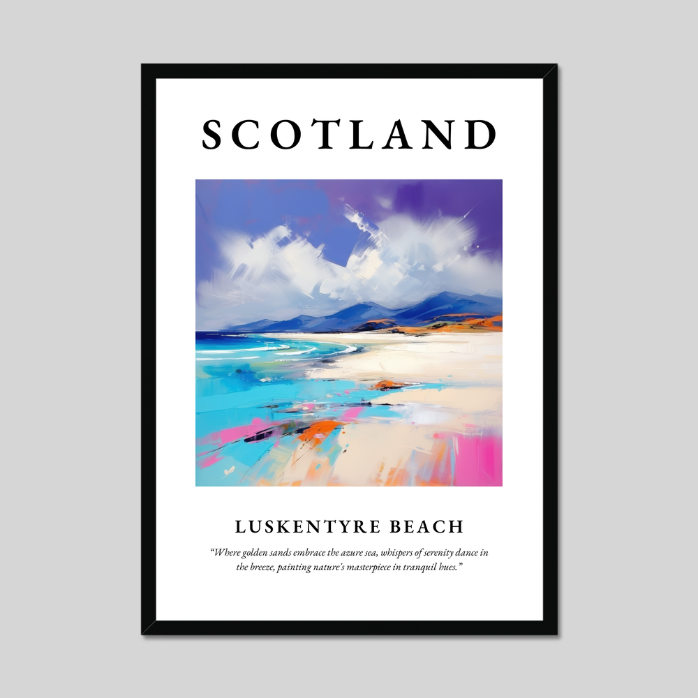 Poster of Luskentyre Beach, Scotland.