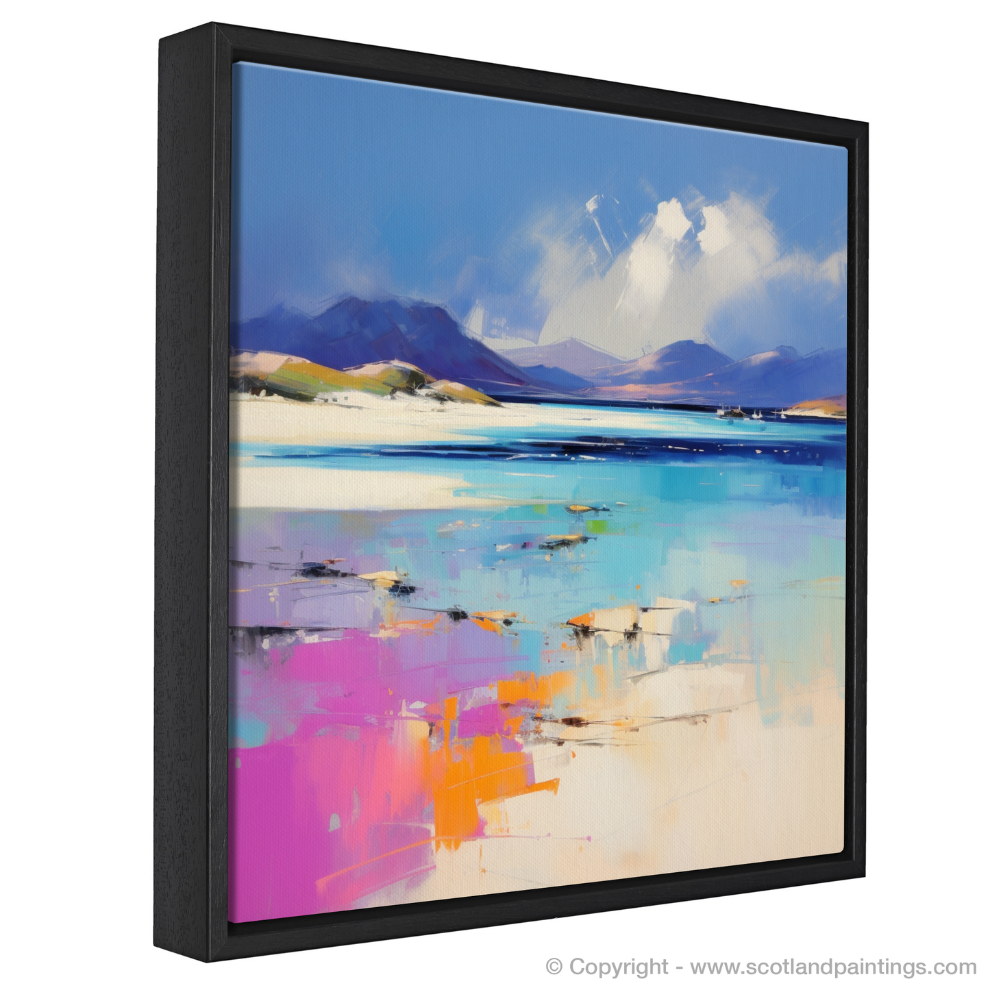 Painting and Art Print of Luskentyre Beach, Isle of Harris entitled "Expressionist Ode to Luskentyre Beach".