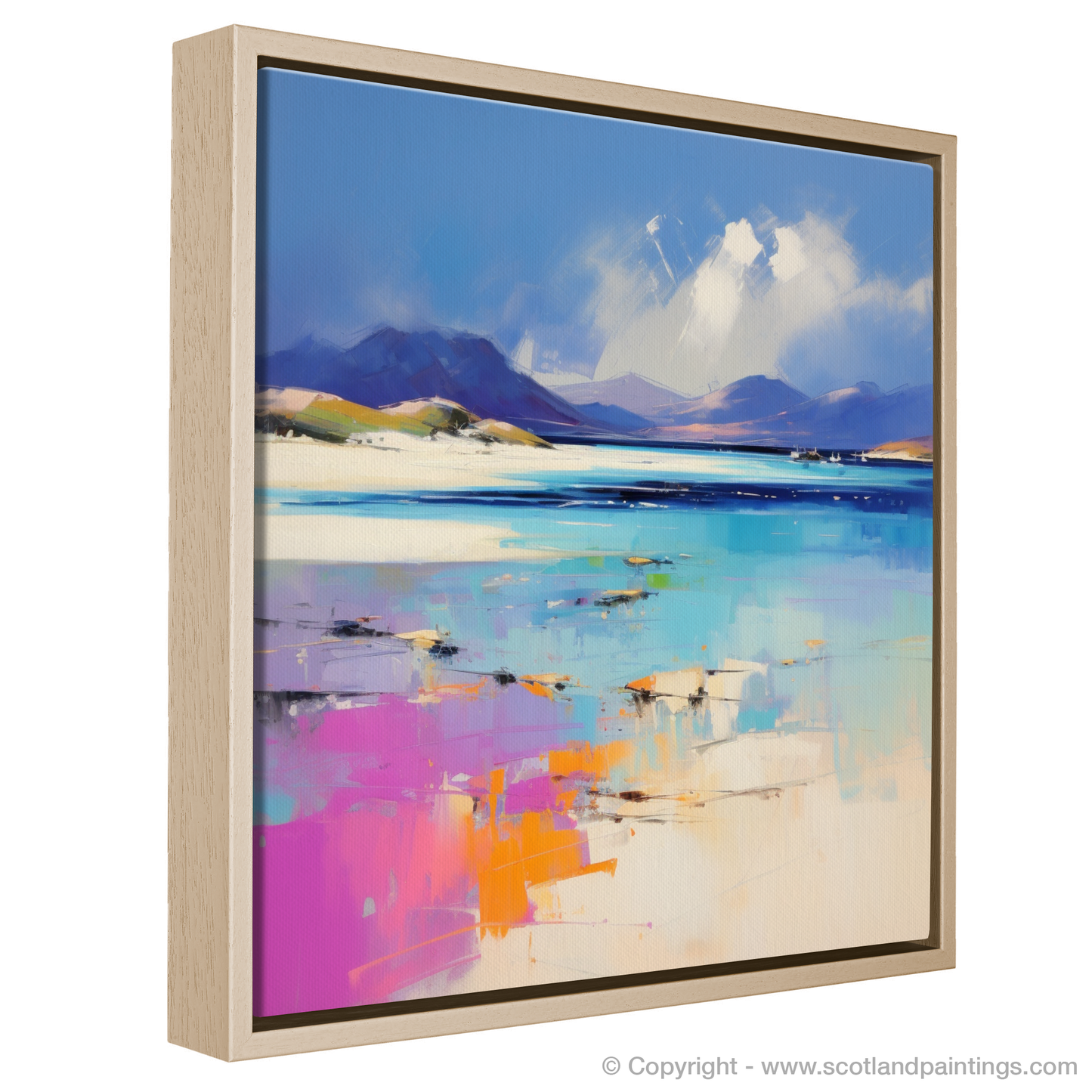 Painting and Art Print of Luskentyre Beach, Isle of Harris entitled "Expressionist Ode to Luskentyre Beach".