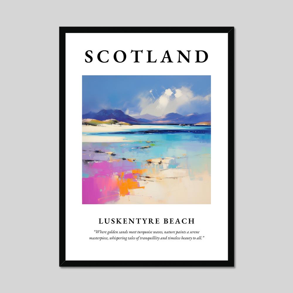 Poster of Luskentyre Beach, Scotland.