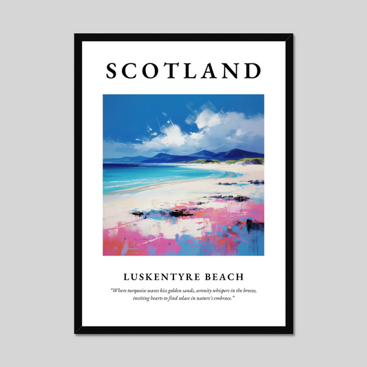 Poster of Luskentyre Beach, Scotland.