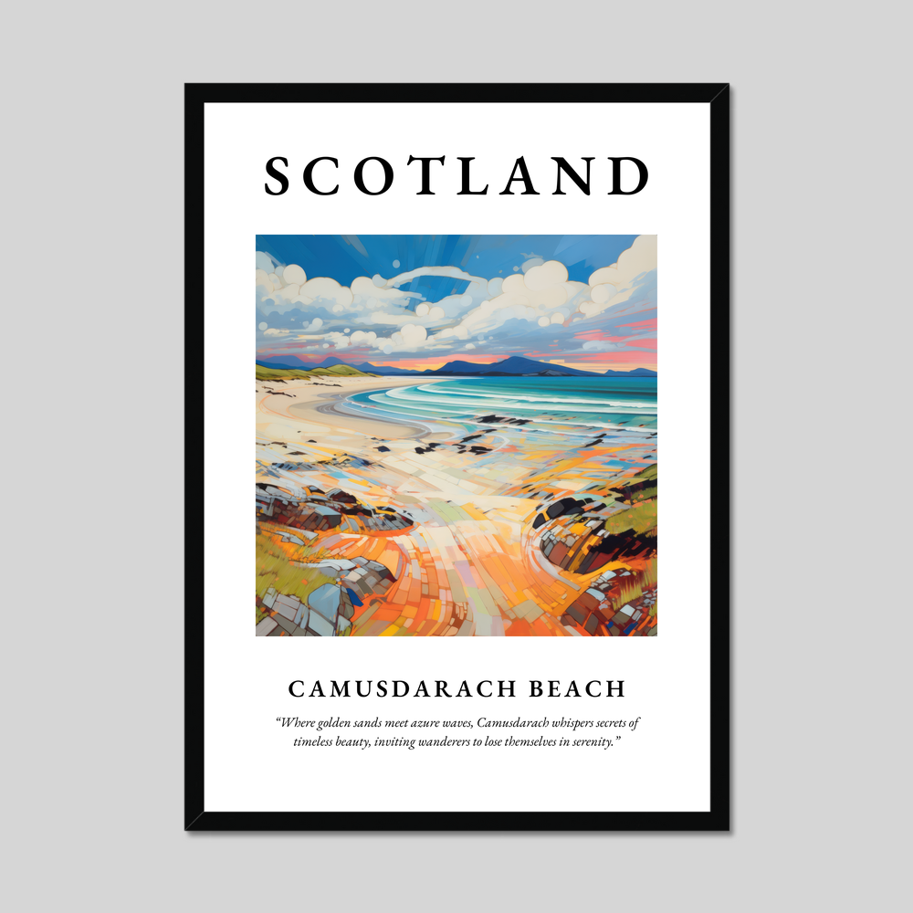 Poster of Camusdarach Beach, Scotland.