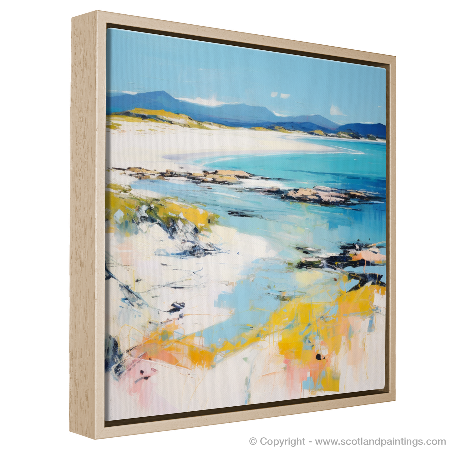 Painting and Art Print of Camusdarach Beach, Arisaig entitled "Abstract Impression of Camusdarach Beach".