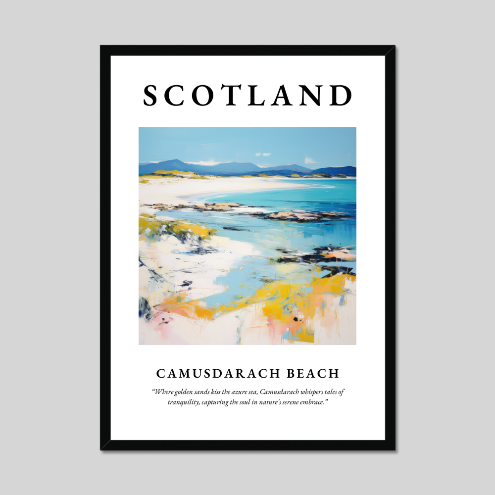 Poster of Camusdarach Beach, Scotland.