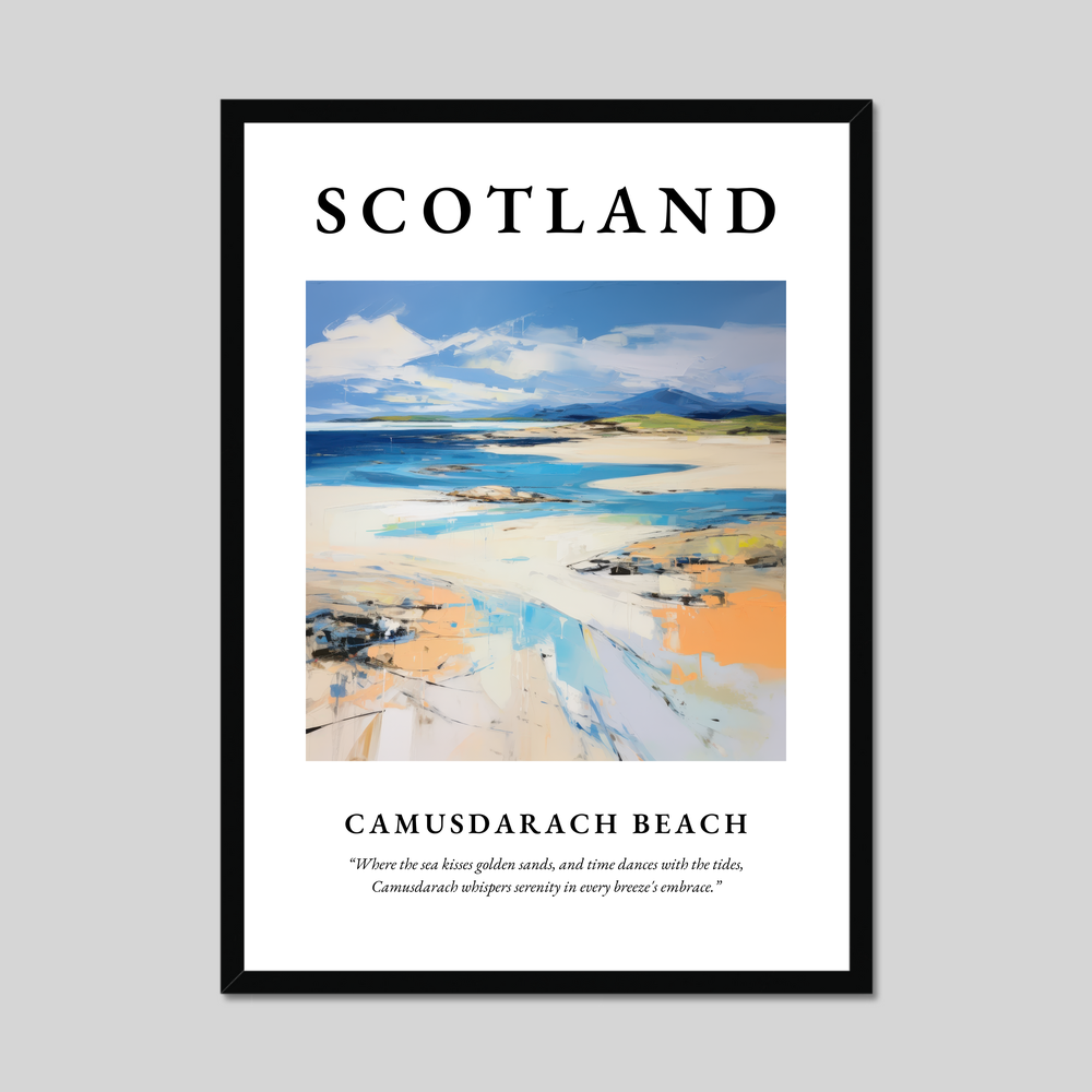 Poster of Camusdarach Beach, Scotland.