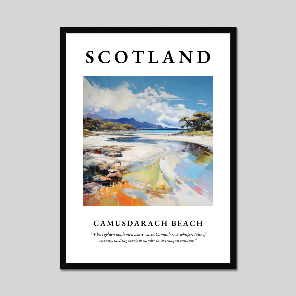 Poster of Camusdarach Beach, Scotland.