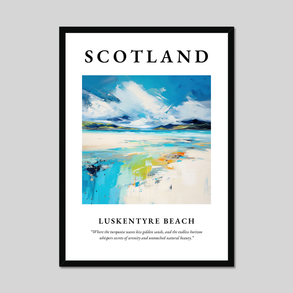 Poster of Luskentyre Beach, Scotland.