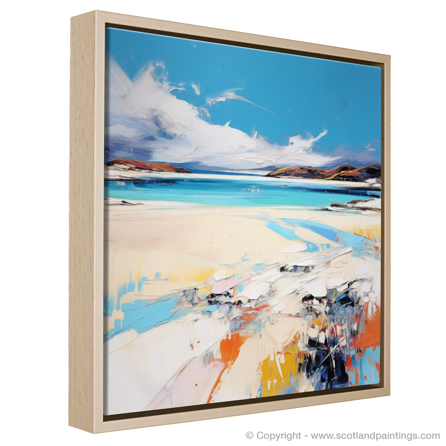 Painting and Art Print of Luskentyre Beach, Isle of Harris entitled "Expressionist Ode to Luskentyre Beach".