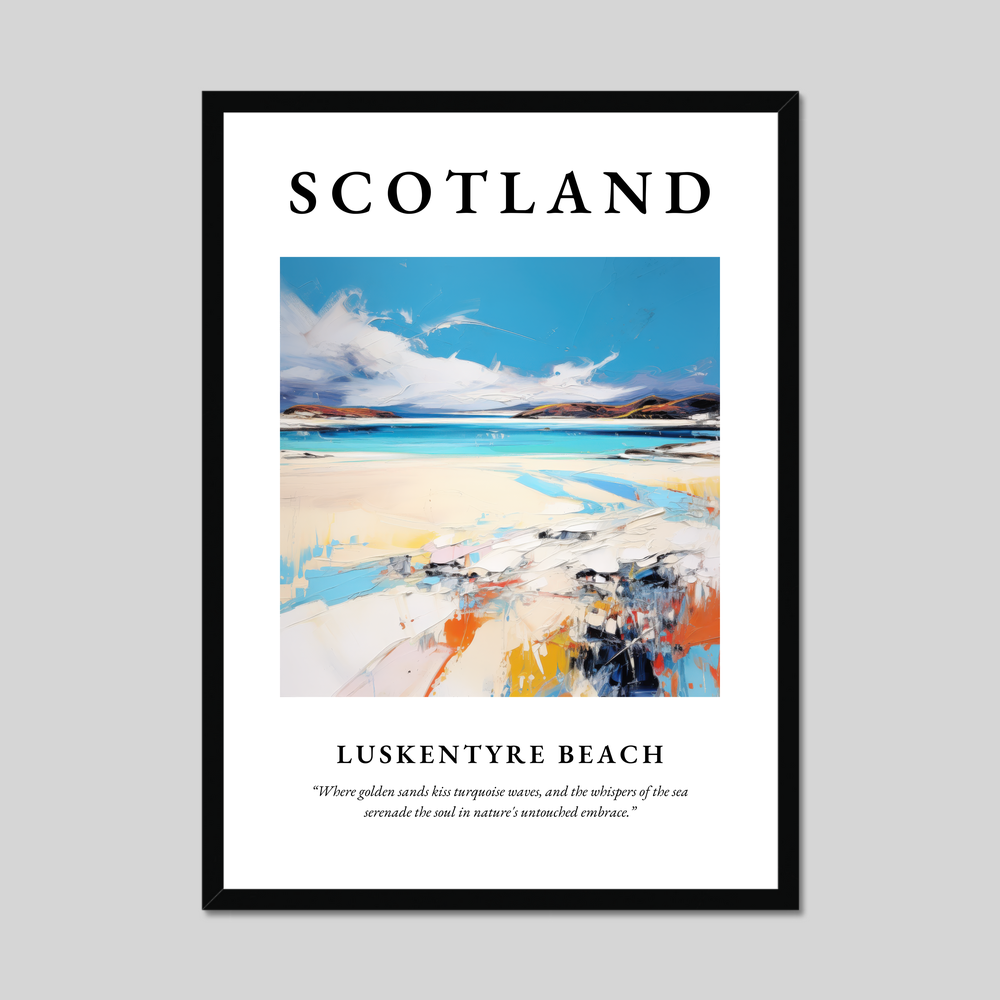 Poster of Luskentyre Beach, Scotland.