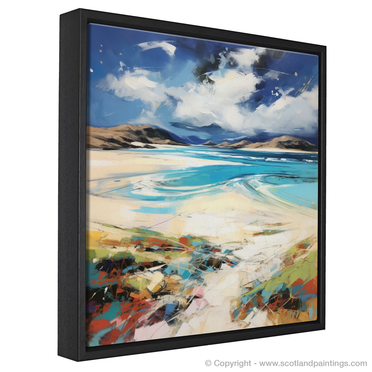 Painting and Art Print of Luskentyre Beach, Isle of Harris. Wild Whispers of Luskentyre Beach.