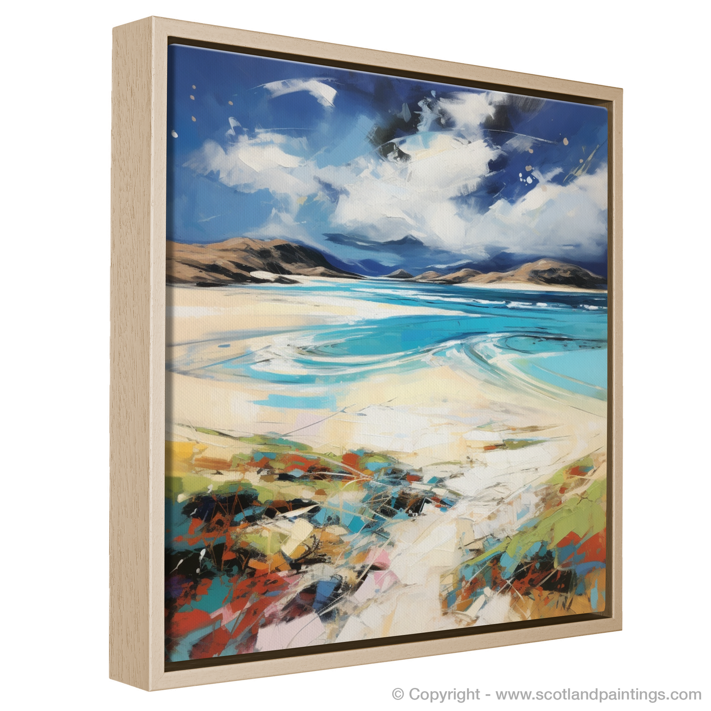 Painting and Art Print of Luskentyre Beach, Isle of Harris. Wild Whispers of Luskentyre Beach.